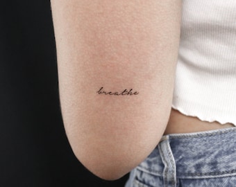 Breathe Temporary Tattoo (Set of 3)