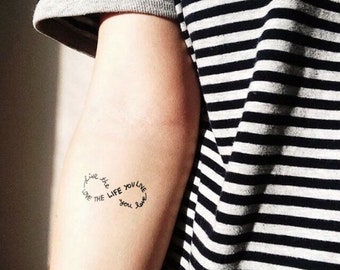 Love Life Tattoo Etsy