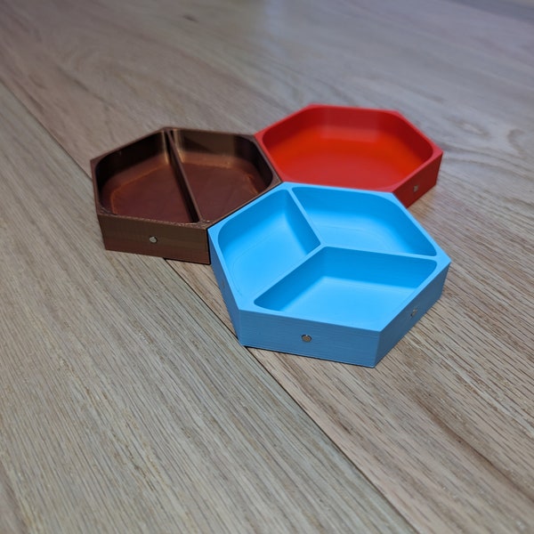 Universal Magnetic Bit Trays, Hexagonal Bit Trays, Trays for game pieces