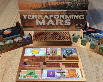 Organizers for Terraforming Mars, Frustration-free Player Dashboard, All-in One Storage, Easy Setup