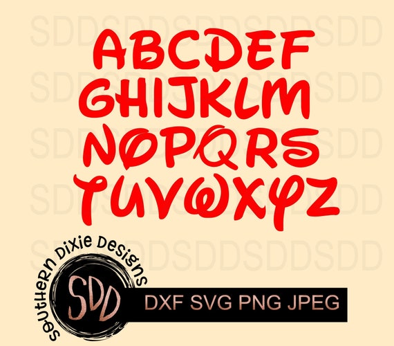 Download Mickey Letters Svg Disney Svg Cool Mickey Design Etsy