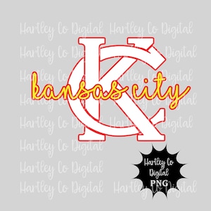Kansas City, KC Design PNG, Digital Design, Sublimation Design, Vintage, Fußball, Pfeilspitze