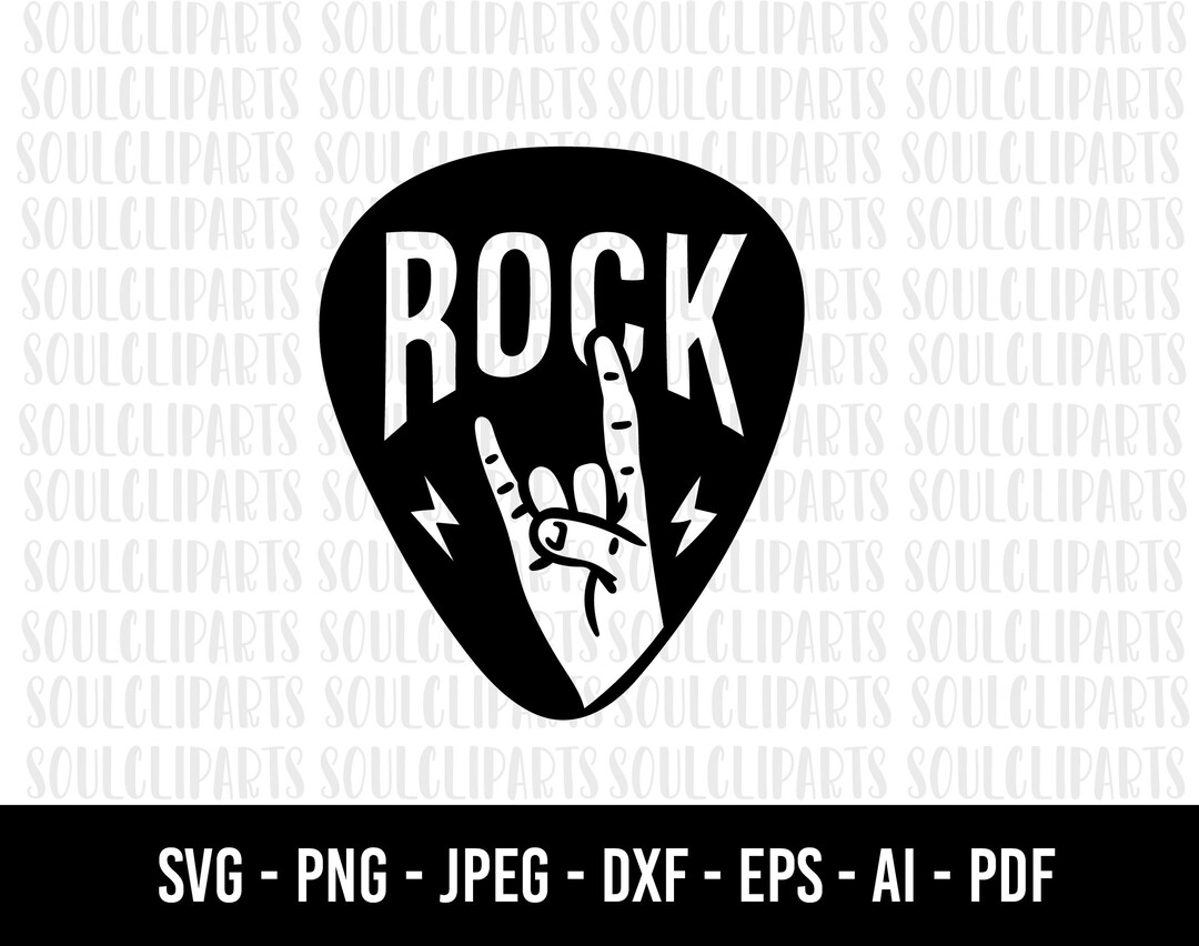 COD1053 Rock Hand Svg, Rock on Hand Svg, Rock Hand Cricut Rock Hand ...