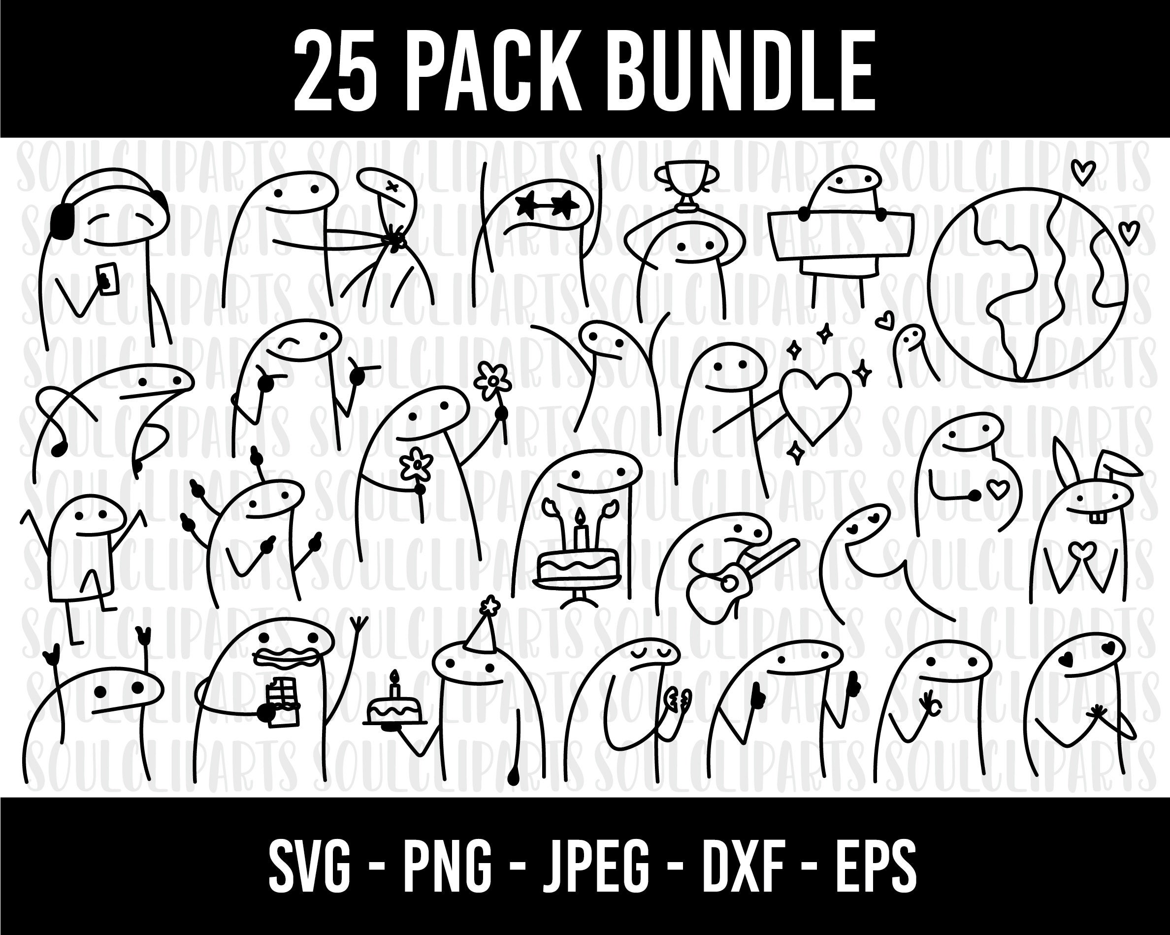 Flork in love meme pack, bundle Sticker for Sale by LatinoPower