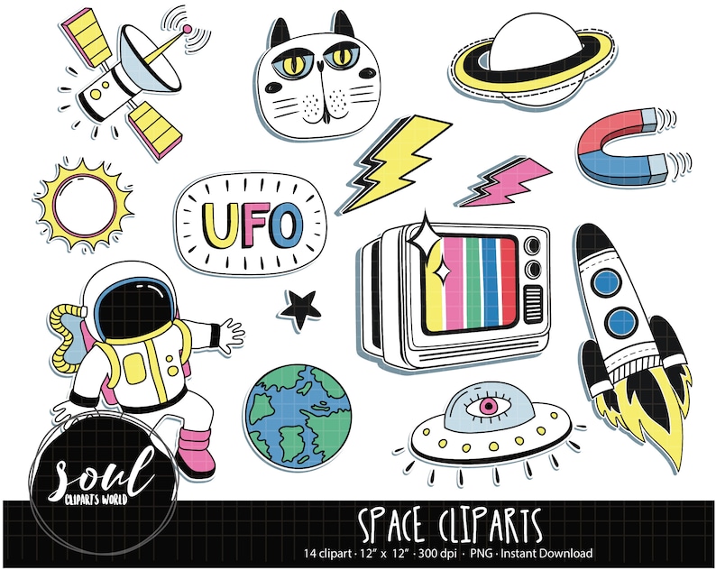 COD718-School clipartsspace clipartskids clipartschool clipartCommercial useClipart SetWedding clipartsINSTANT DOWNLOAD