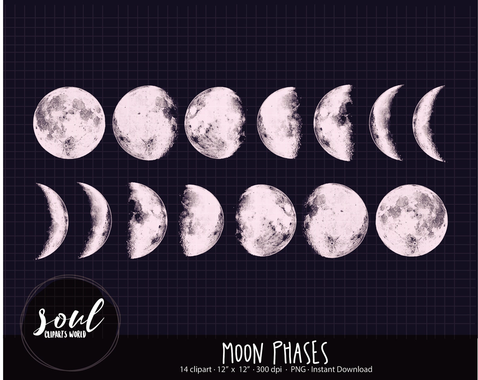 Луна в разные годы. Луна. Растущая Луна. Цикл Луны. Рост Луны.