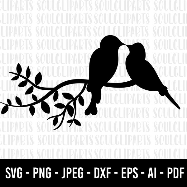 COD259- love bird svg Vector, Dove clipart, Bird SVG files for Silhouette Cameo or Cricut, bird vector, bird eps/bird svg/hummingbird svg