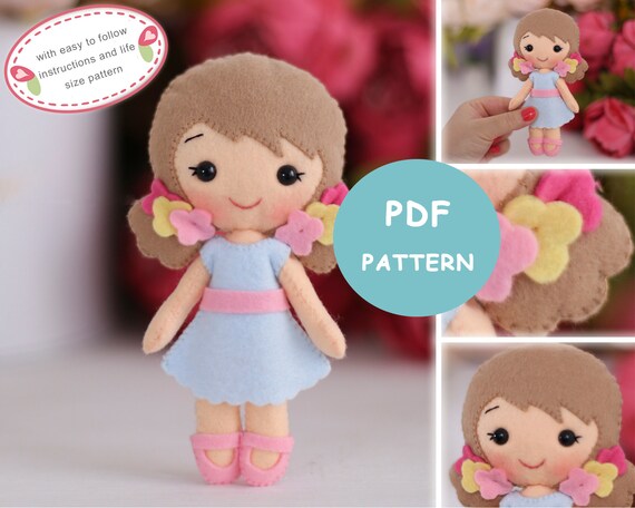 stuffed girl doll