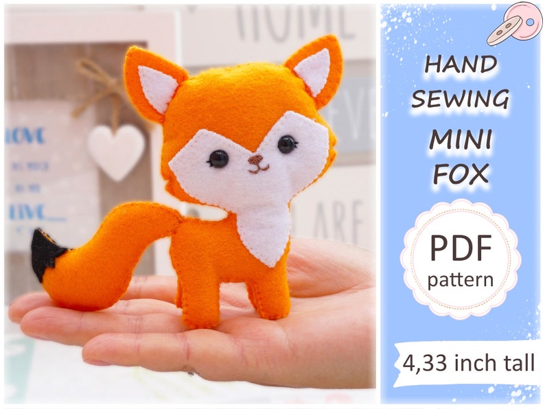 fox stuffed animal pattern
