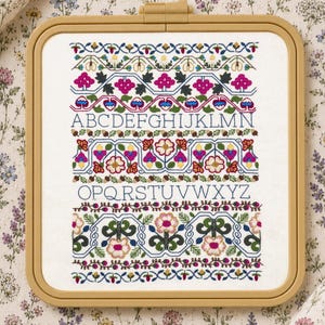 1700-talsbroderikit, handbroderikit, traditionellt broderimönster med bandbroderi, broderitråd