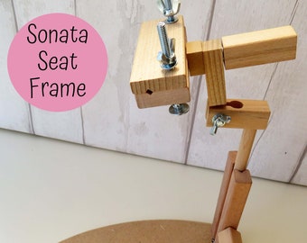 Siesta Sonata Seat Stand, hoogwaardige handborduurhouten standaard, handborduurraamframe, zeer veelzijdig, gemakkelijk te gebruiken