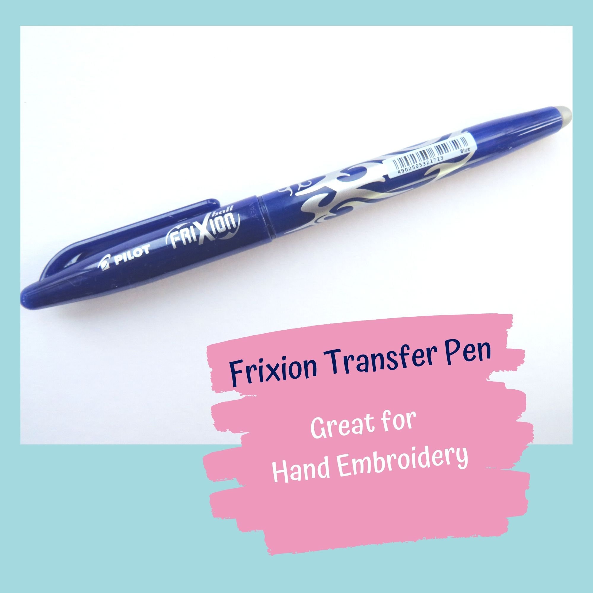 Stylo Frixion, Stylo transfert de broderie à la main, Stylo