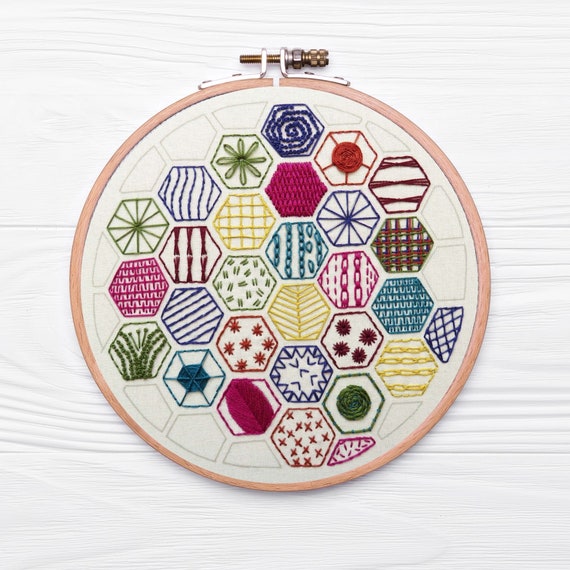 Hexie Sampler Digital PDF Pattern Hexie Sampler Digital PDF Pattern