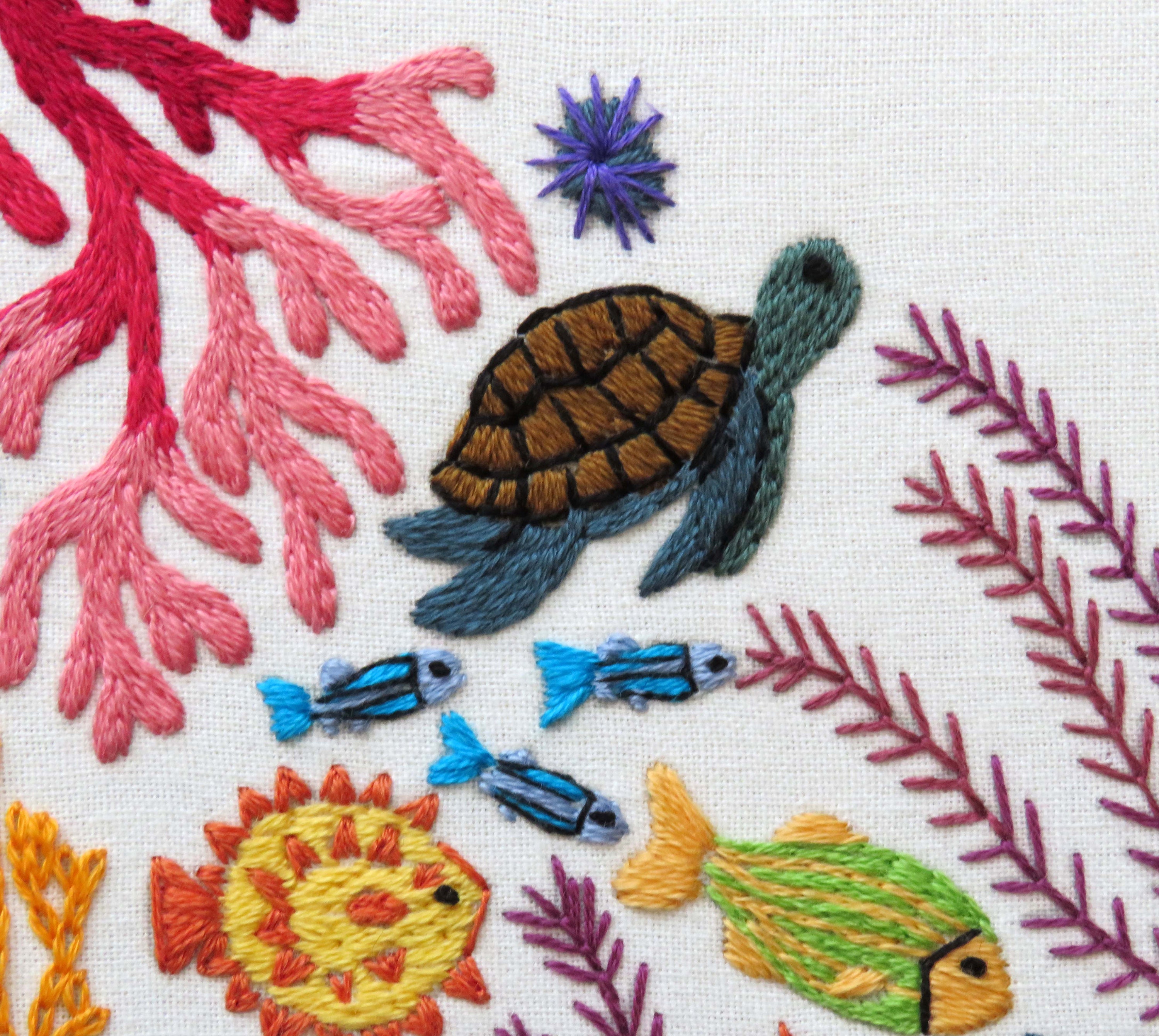 Hand Embroidery Pattern Ocean Wonders PDF Embroidery Etsy