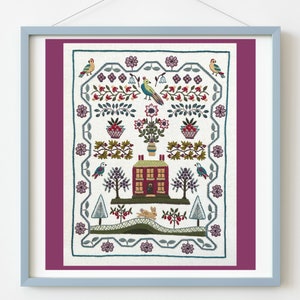 WinterBerry Cottage Hand Embroidery Kit
