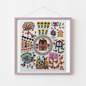 A Wonderful Life Pattern, Pre Printed Fabric Panel + PDF Pattern