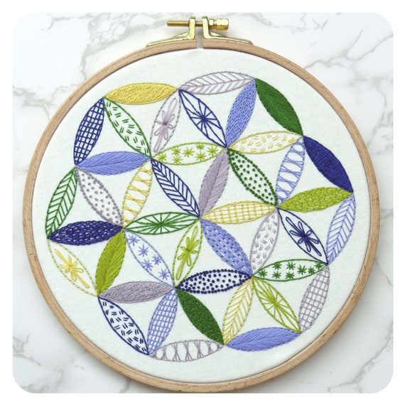 Hand Embroidery Pattern, Starflower Sampler, PDF Embroidery Pattern,  Embroidery Sampler 