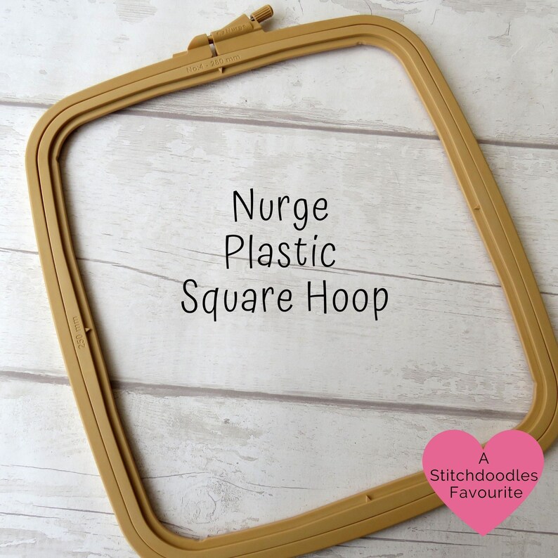 Nurge Embroidery Hoops, High Quality Square Plastic frame, embroidery hoop art, Embroidery hoop frame, hand embroidered