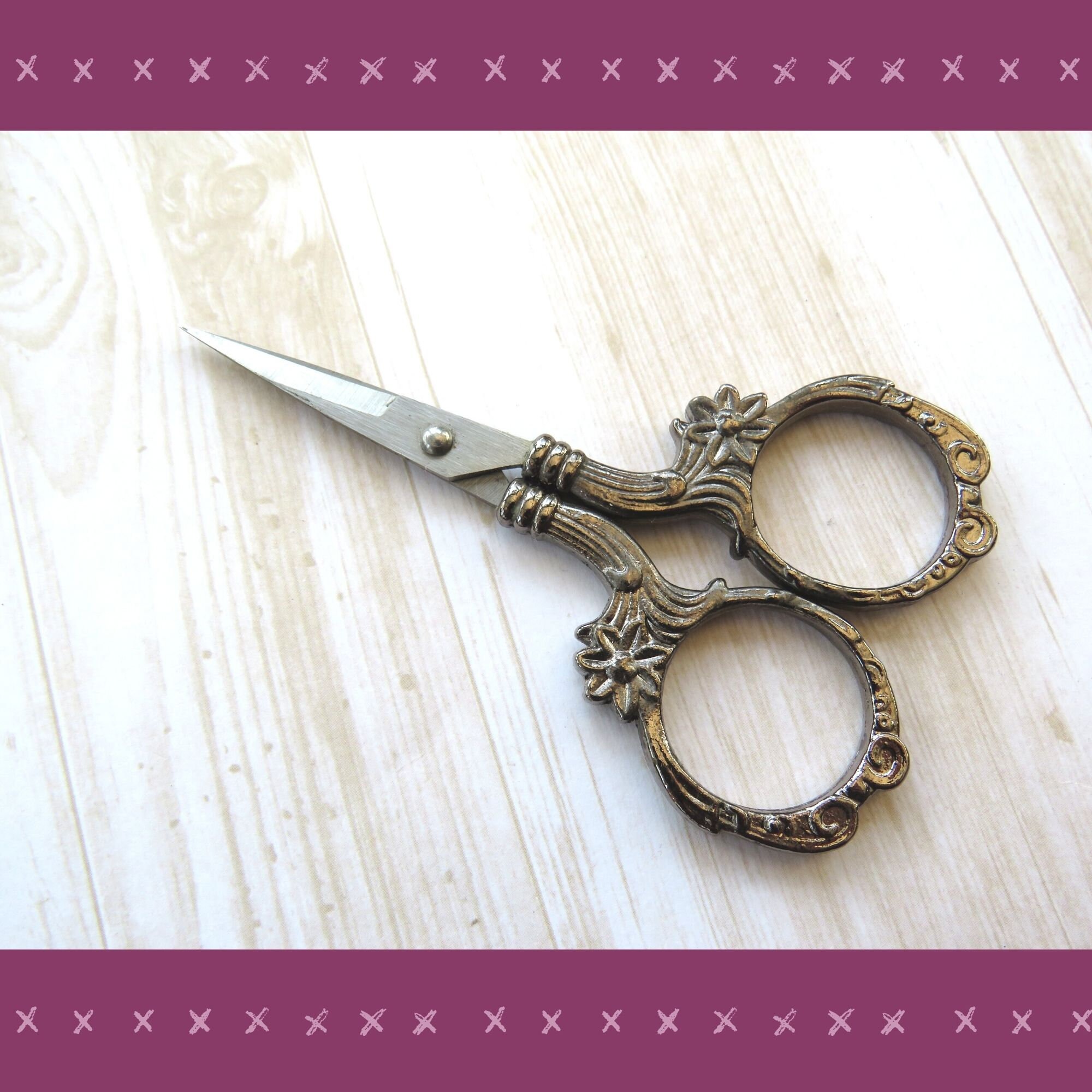 Antique Style Embroidery Scissors Sharp Points Perfect for Etsy UK