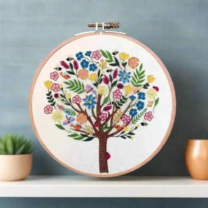 Bugs in Bloom hand embroidery Kit, Pre printed embroidery fabric, hand embroidery thread, nature embroidery, beginner pattern
