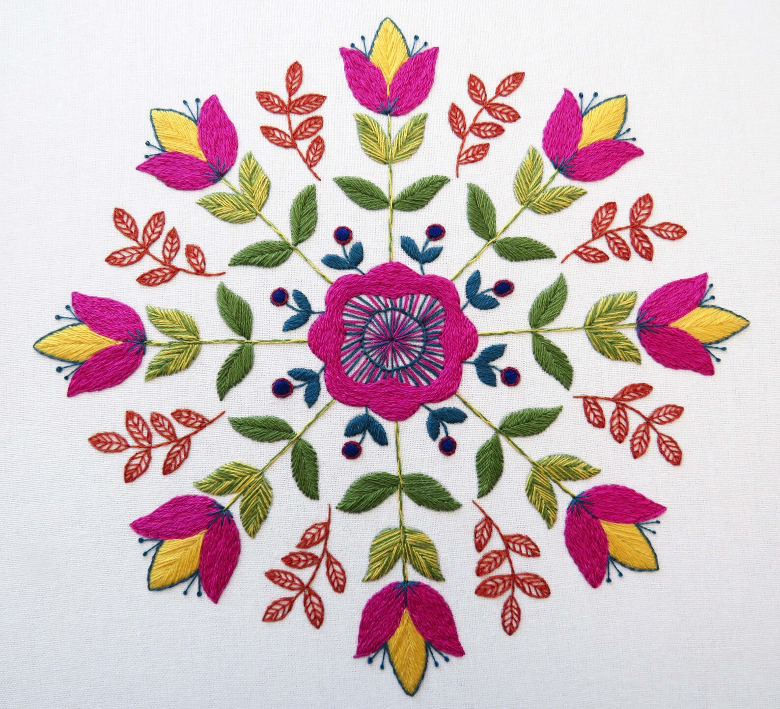 Florally Hand Embroidery Pattern PDF Embroidery Pattern Etsy