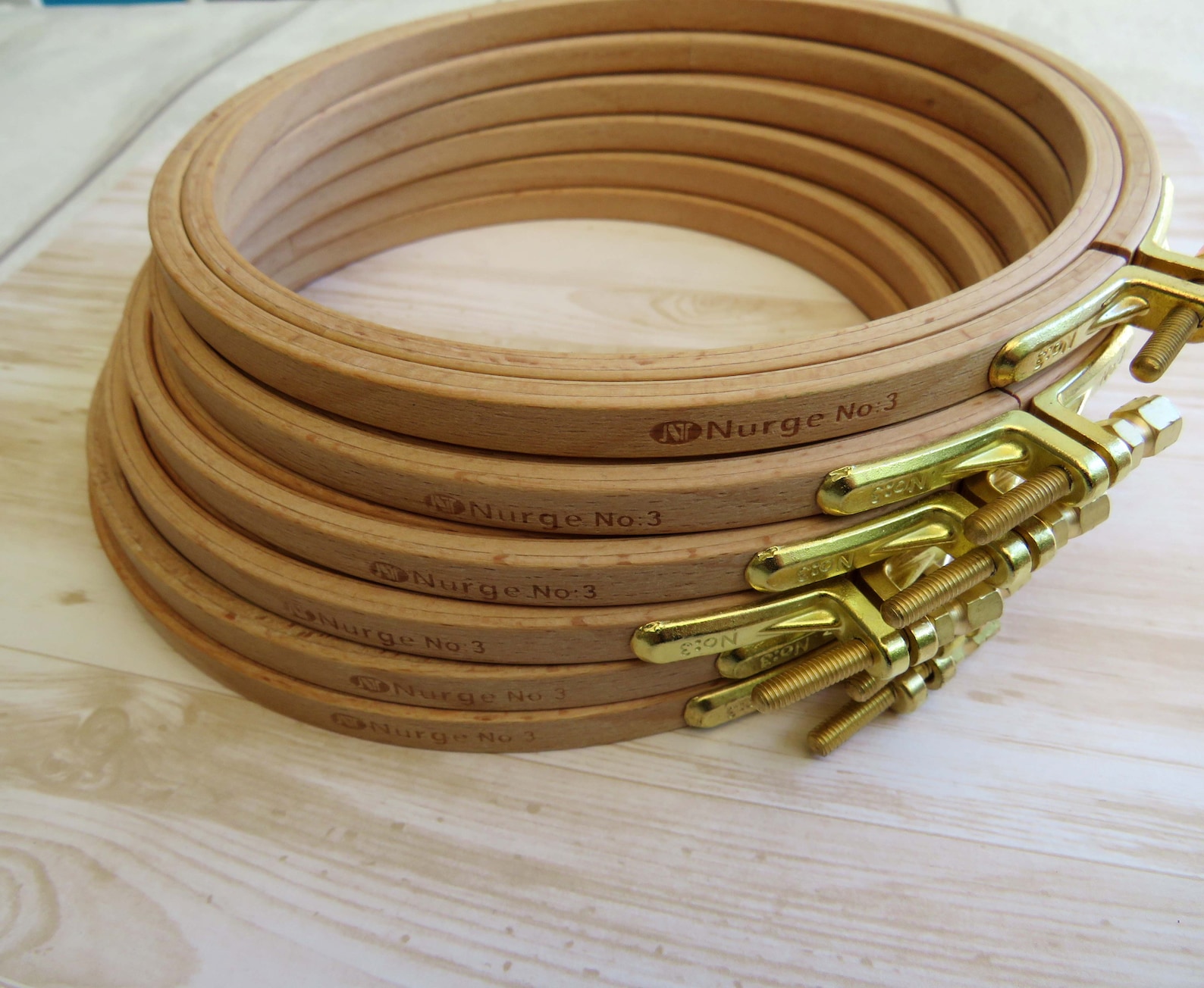 Nurge Embroidery Hoops High Quality Wooden Frame Embroidery Etsy UK