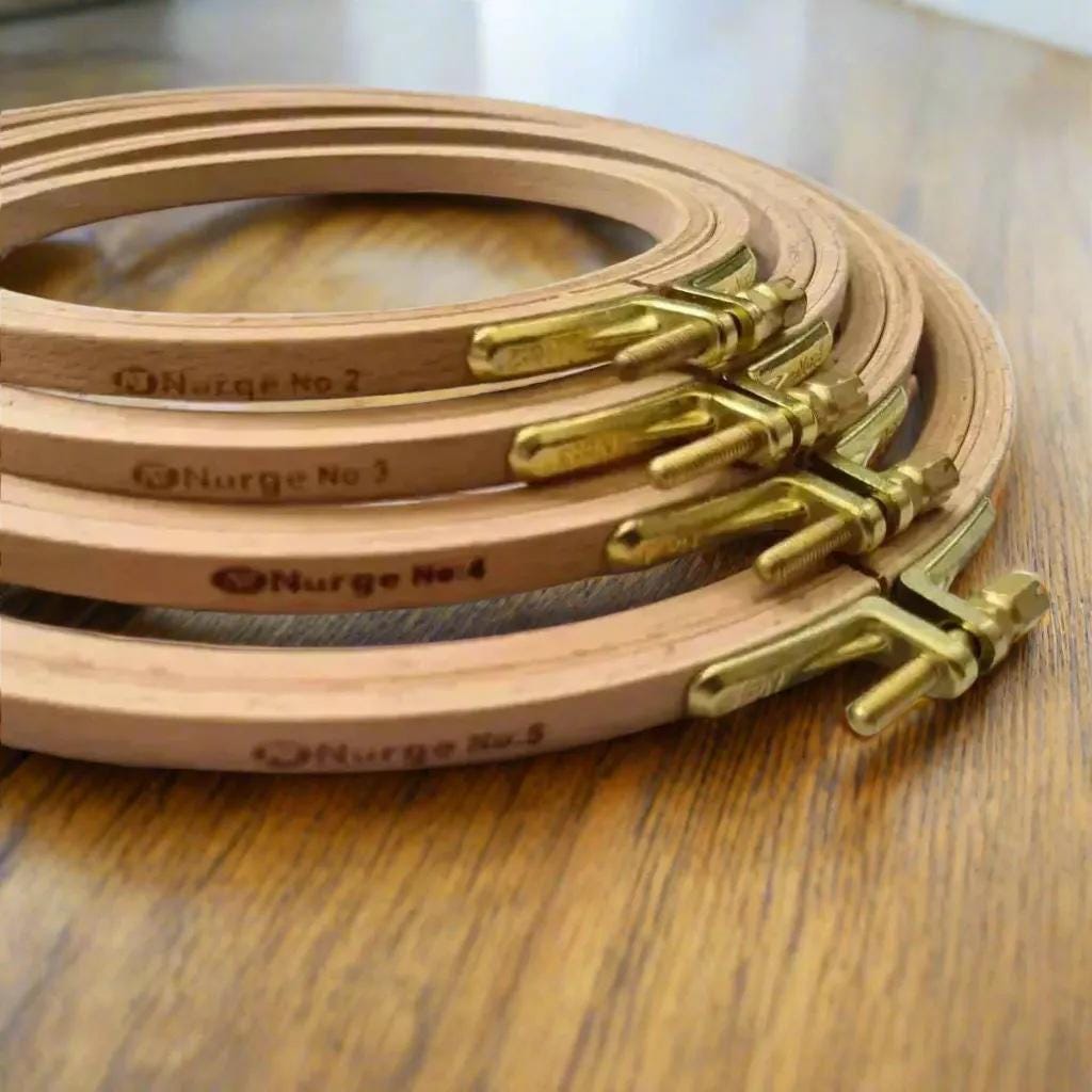 Supporto Per Ricamo O'woda - Telaio In Legno Con Cerchio Regolabile 20 Cm Per Punto Croce - Foto 5