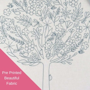 in Blooms, Pre Printed Fabric Pane