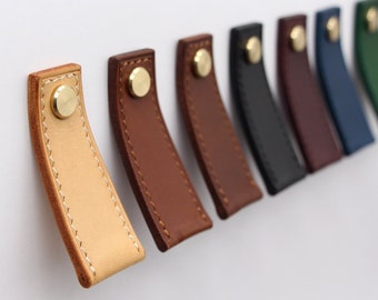 Uxcell Lot De 8 Poignées De Tiroir En Cuir à Trou Unique Avec Vis Pour Commode, Tiroir, Placard, Placard De Cuisine, Gris/argenté