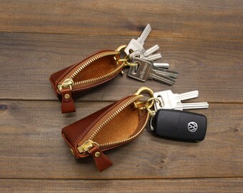 leather key purse