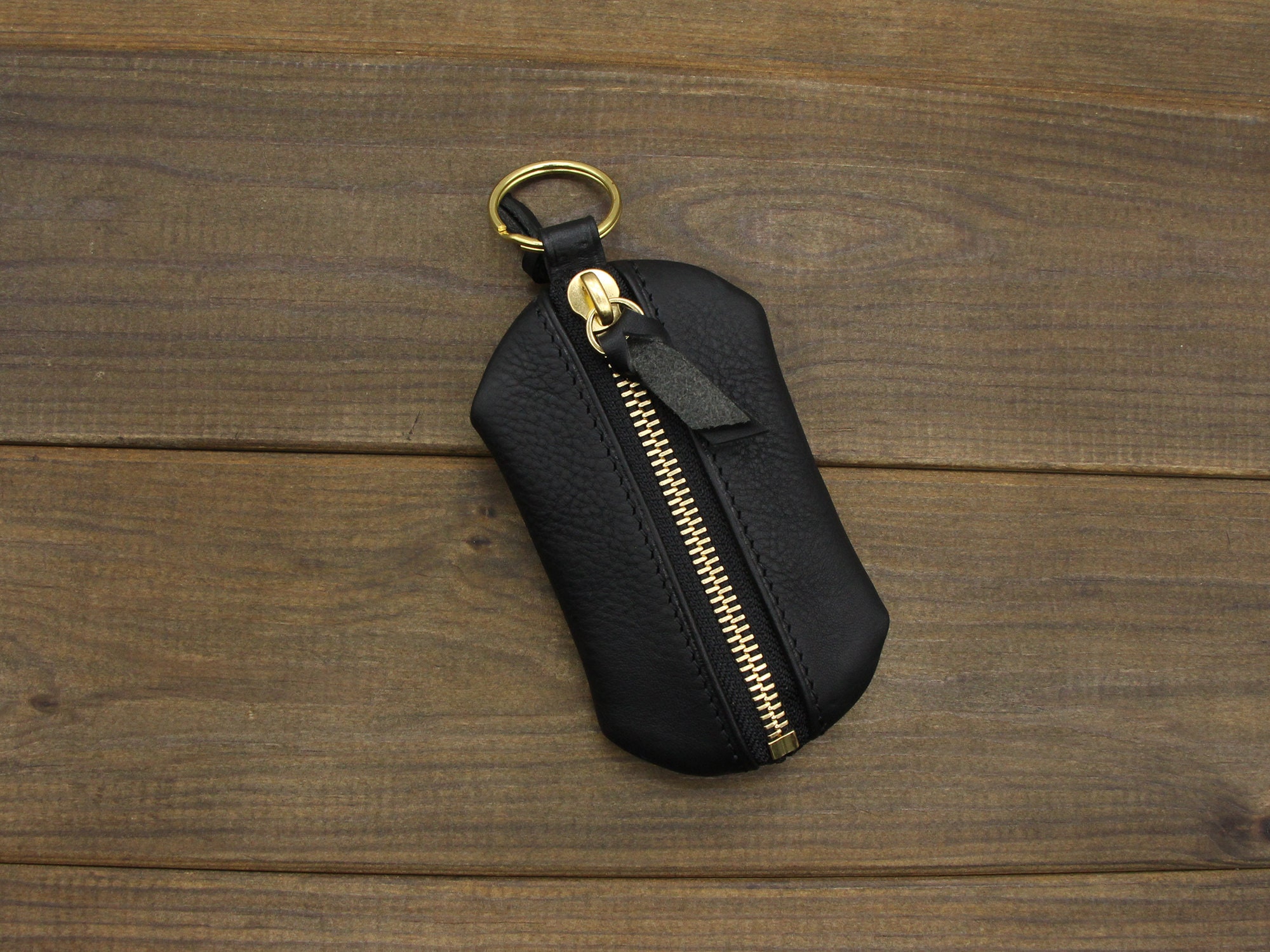 Personalized Leather Key Holder,leather Zipper Car Key Case,leather Key ...