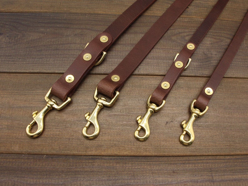 Handmade Dog Leash Leather Dog Leashstrong Leather Dog Etsy