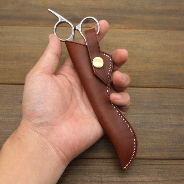 Handmade Leather scissors pouch,Leather scissors case,Barber Tool Case,Holder Bag for hairdressing tools,Shear Holster,Gift for hairdresser