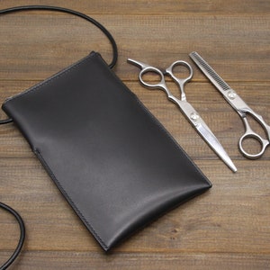 Borsa in pelle fatta a mano per strumenti di parrucchiere Personalized leather Scissors Case Hairdresser regalo Custodia per forbici Hairdresser tool bag
