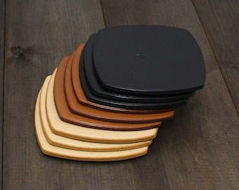 Leather Coasters  Personalized coasters Custom Leather Coasters Housewarming Gift Custom Coasters Personalized Family Name Gift  Coasters