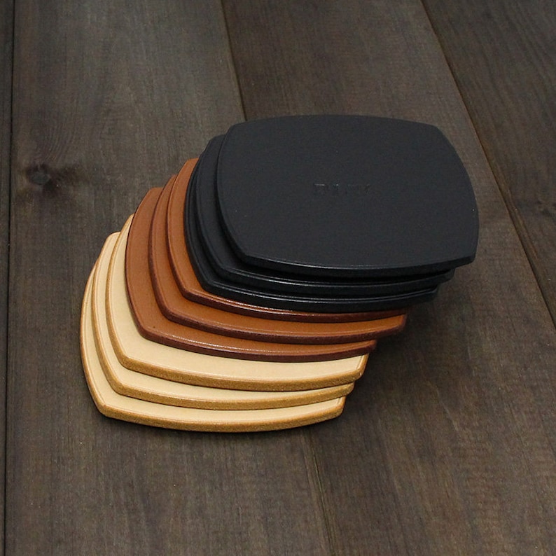 Leather Coasters Personalized Coasters Custom Leather Coasters Etsy