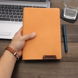 A5 Personalized Leather notebook,Graduation Gift,Notepad holder,journal travel notebook,Leather Journal Cover,Men&#39;s Gift