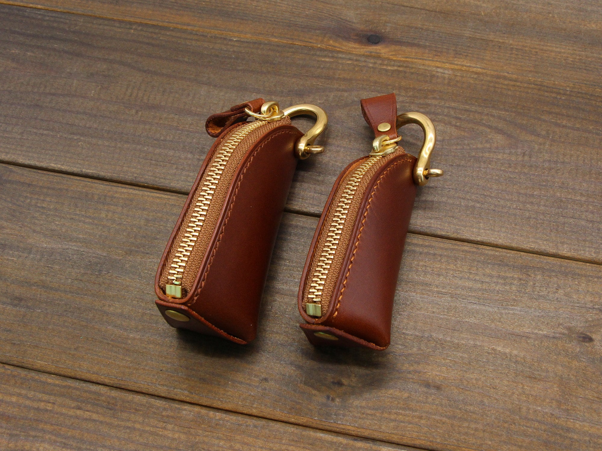 Personalized Leather Zipper Car Key Case,key Bag,leather Key