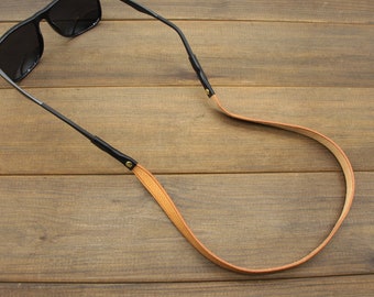 Monogrammed Leather Sunglass Strap,handcrafted Full-grain