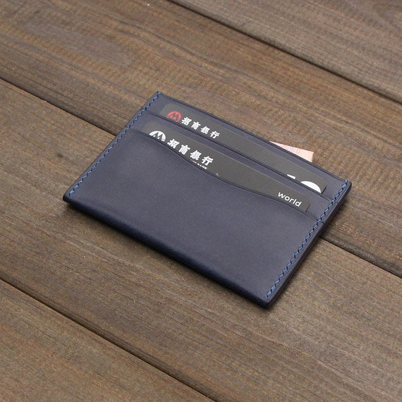 Leather card wallet,groomsmen gift,slim wallet,credit card sleeve, minimalist card holder,mens wallet,Mini card Wallet, Leather card sleeve