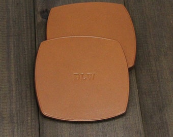 Personalized coasters Leather Coasters  Custom Leather Coasters Personalized Family Name Gift  Coasters Housewarming Gift Custom Coasters