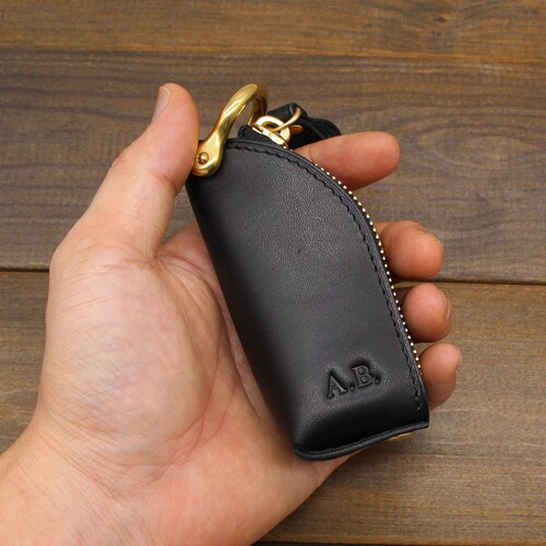Genuine Leather Car Key Holder Keychain Remote Entry Combo Car Key Bag Holder Genuine Leather Car Key Holder Keychain Remote Entry Combo Car Key Bag Holder