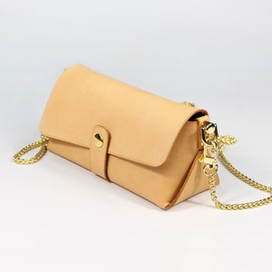Petit sac Crossbody, petit sac en cuir pour des femmes, sac à bandoulière en cuir, sac en cuir végétalien minimaliste, petit sac à main en cuir, cadeau pour elle