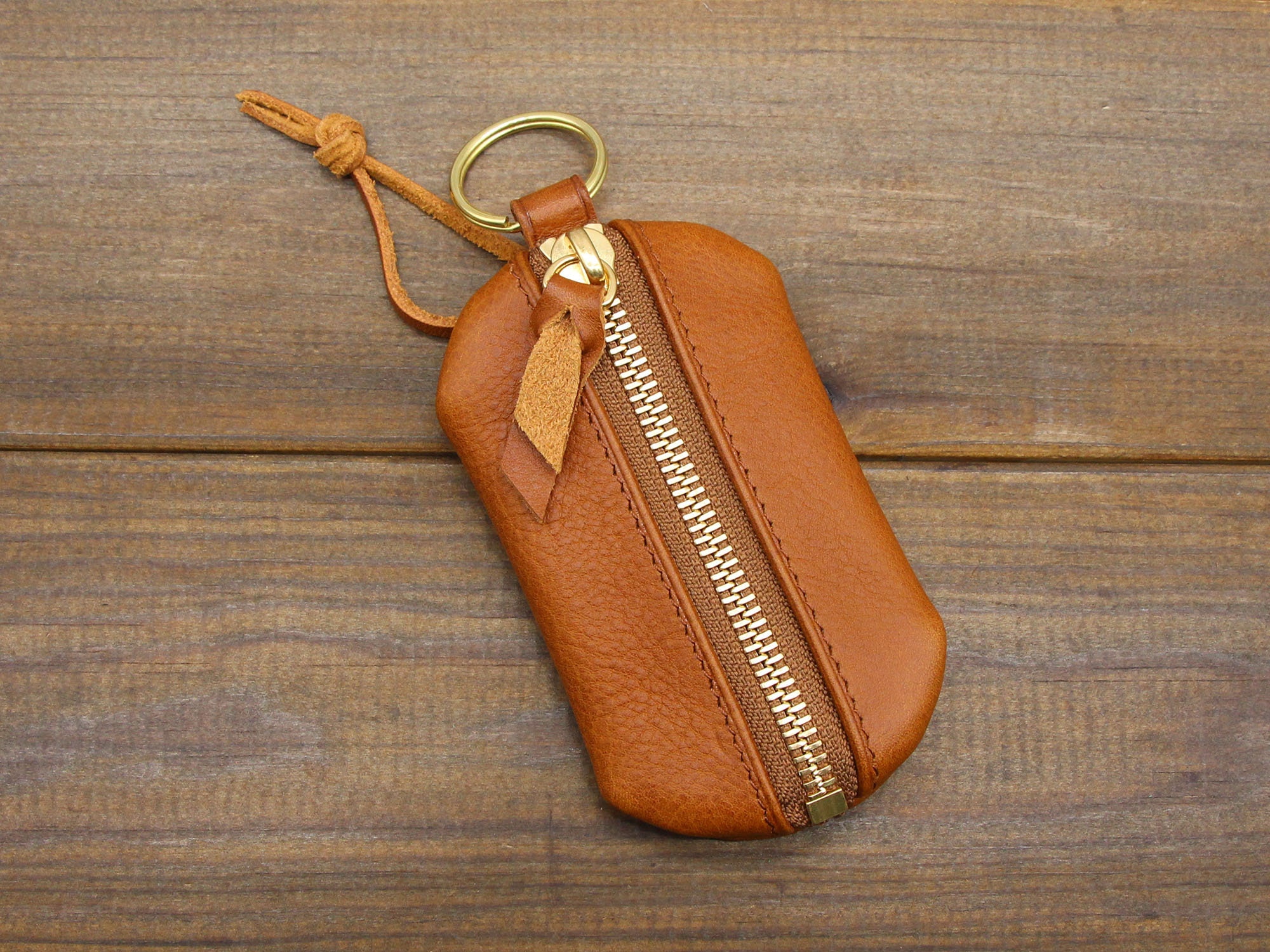Leather Zipper Car Key Case,leather Key Holder , Leather Key Cover ,key Bag,leather  Car Keychain,handmade Key Organizer,leather Key Pocket 