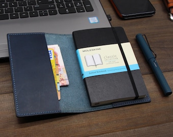 Leather Moleskine Notebook Cover Leather Journal Cover Personalized Leather Journal Refillable Personalized Notebook leather cover case