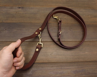 Laisse pour chien faite main, laisse en cuir pour chien, laisse pour chien en cuir solide, laisse pour chien personnalisée, laisses en cuir pour animaux de compagnie, laisse pour chien, 1/2" 3/4" de large