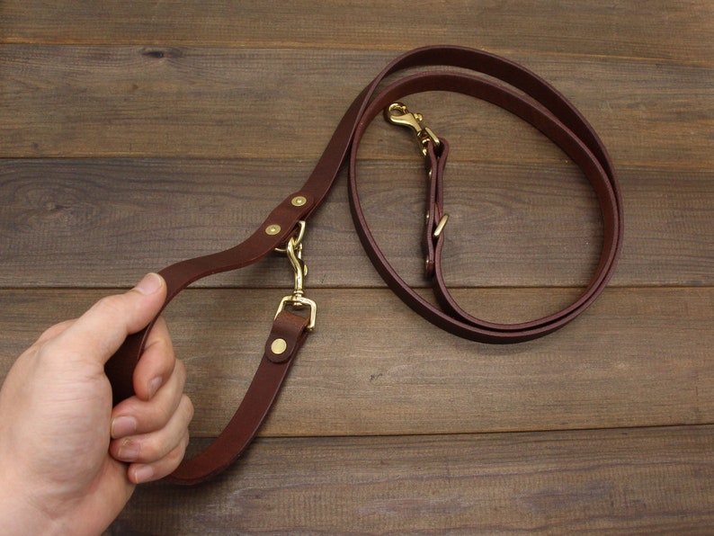 Handmade Dog Leash Leather Dog Leashstrong Leather Dog Etsy
