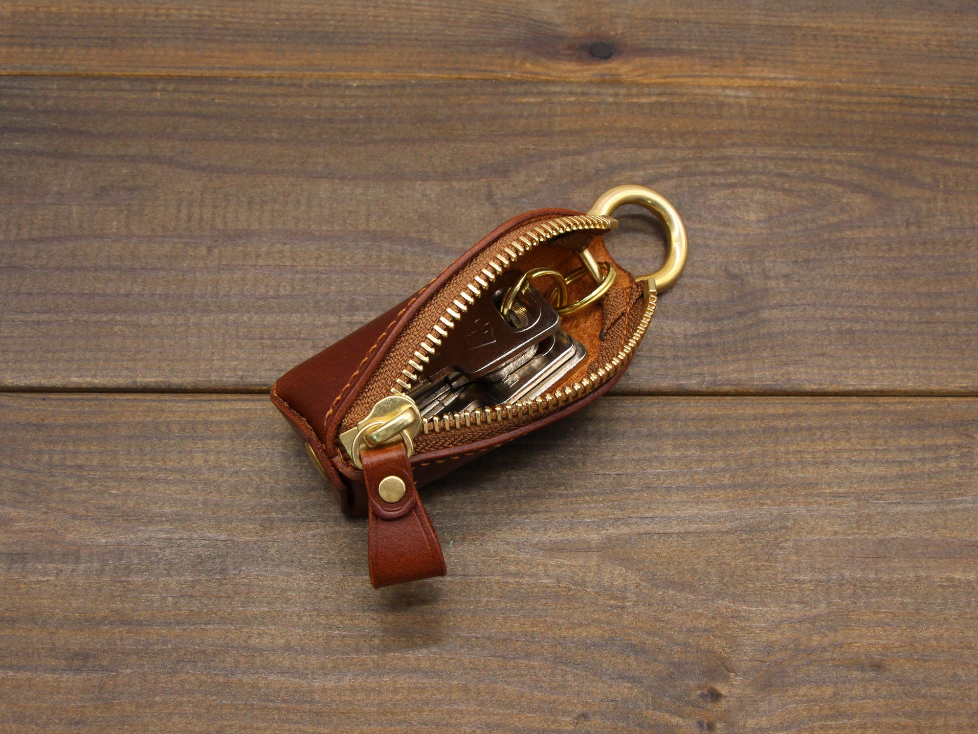 Handmade Leather Zipper Car Key Casekey Bagleather Key -  Denmark