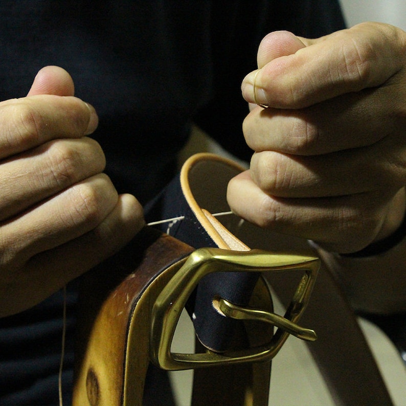 Vegetable Tanned Natural Belt Handcrafted Leather Men/'s Women/'s or Youth Belt Full Grain Leather Belt Thick Belt Brown Leather Belt