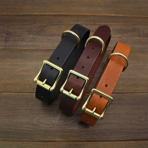 Personalized Dog Collar,Custom Dog Collars,Leather Dog Collars With Brass hardware,Custom Pet Collars for Small and Large Dogs,Dog Gifts